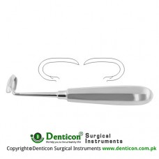 Doyen Rib Raspatory Curved Right - For Children Stainless Steel, 17.5 cm - 7"